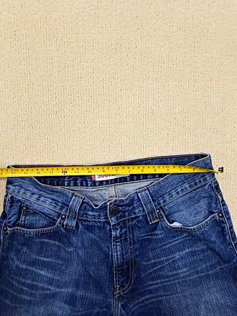 Levi's 506 Men's Straight Stretch Jeans 34x34 Blue Med Wash