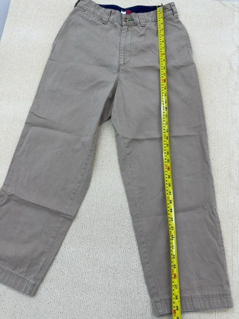 Tommy Hilfiger Men's Khaki Chino Pants Size 31 Straight Leg 5-Pocket