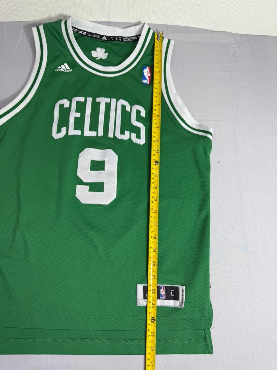 Boston Celtics Rajon Rondo #9 Adidas NBA Jersey Men's L Length +2 Green