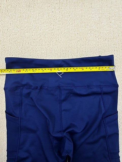 BSP Women's Navy High-Waisted Workout Leggings M Pockets