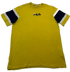 Fila Men's Yellow T-Shirt – Size S, Logo, Embroidered