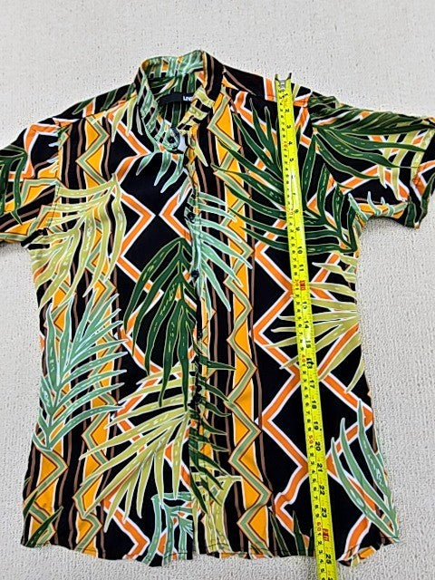 Live Men's Multicolor Hawaiian Aloha Shirt Size M Short Sleeve