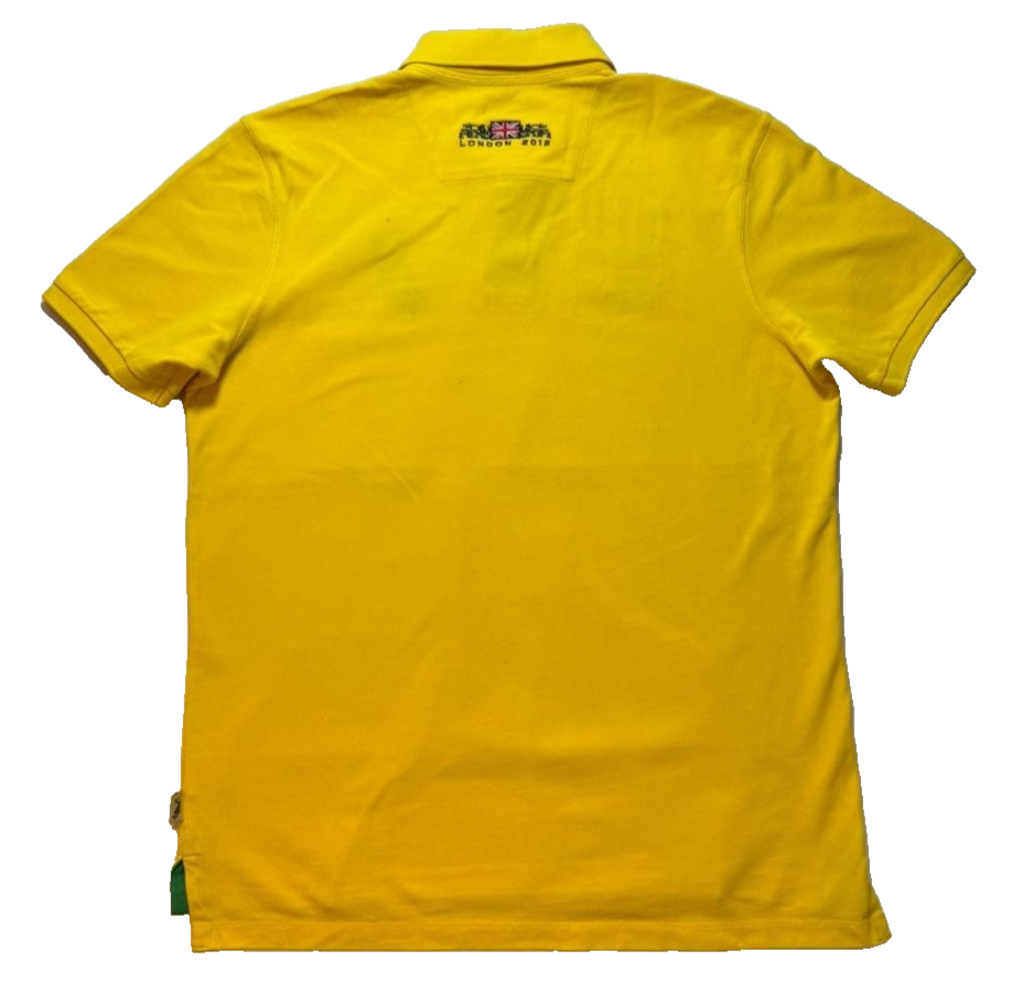 Rare-Ralph Lauren Polo Team Brazil Yellow Shirt | XXL
