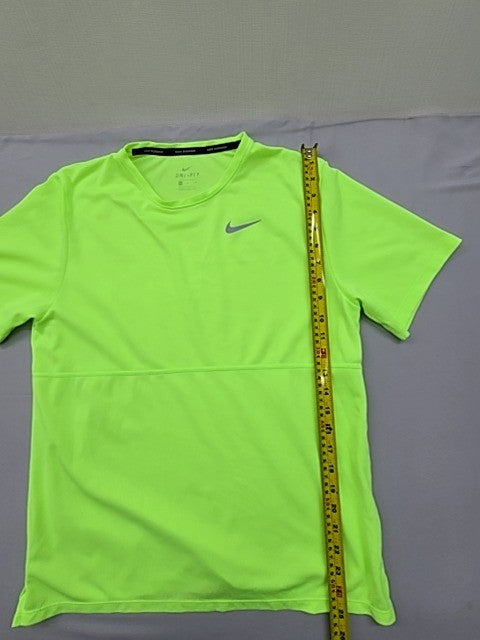 Nike Men's Green Dri-FIT Short Sleeve T-Shirt Regular Polyester Crewneck