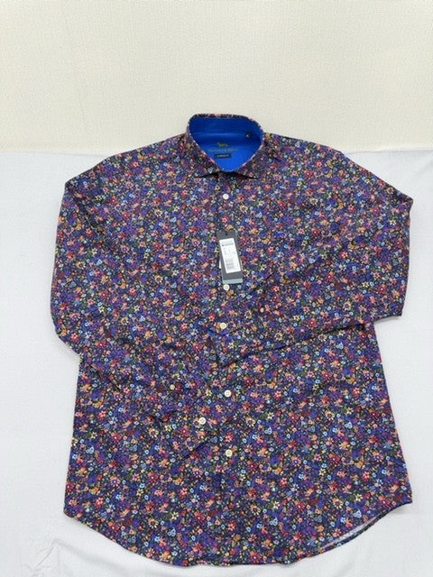 Harmont & Blaine Men's Shirt – Size XL, Floral, Long Sleeve