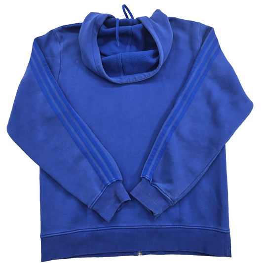 Adidas Men's Blue Hoodie – Size 50, Full Zip