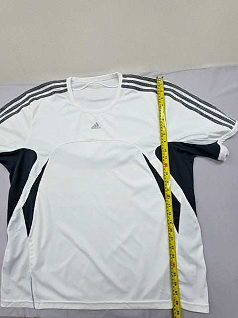 Adidas 3 Stripes White XXL Short Sleeve Crewneck T-Shirt Unisex