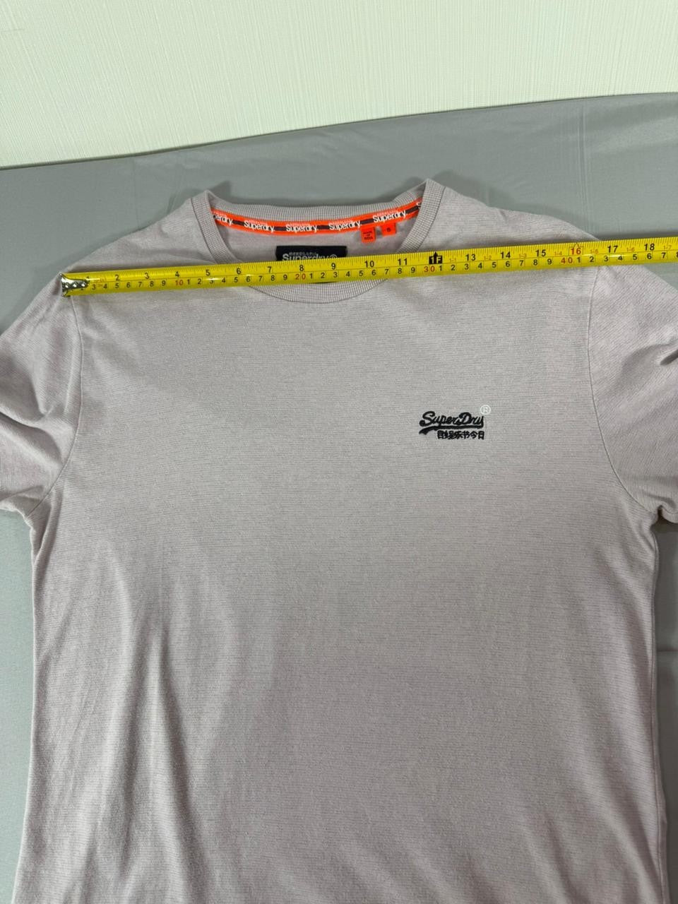 Superdry Men's Small S Gray Short Sleeve T-Shirt Classic Logo Crew Neck