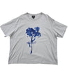 H&M Men's Gray T-Shirt – Size XXL, Floral, Short Sleeve