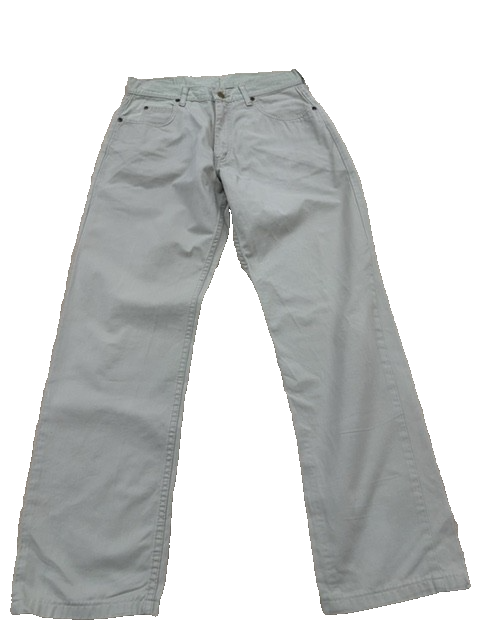 Lee Khaki Denim Jeans Unisex 31x34 Button Fly 100% Cotton