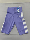 Adidas Women's Purple Shorts – Size M, Striped