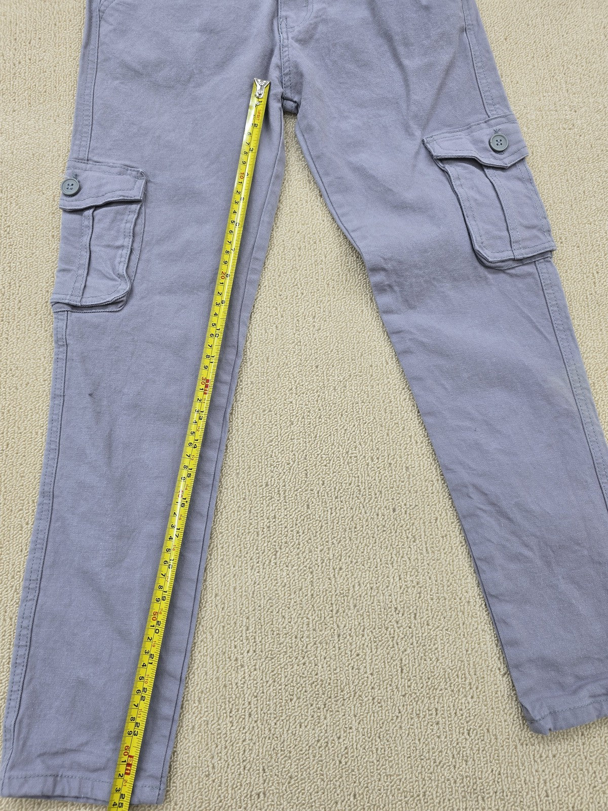 Timberland Men's Light Blue Cargo Pants 30x32 Relaxed Fit Twill