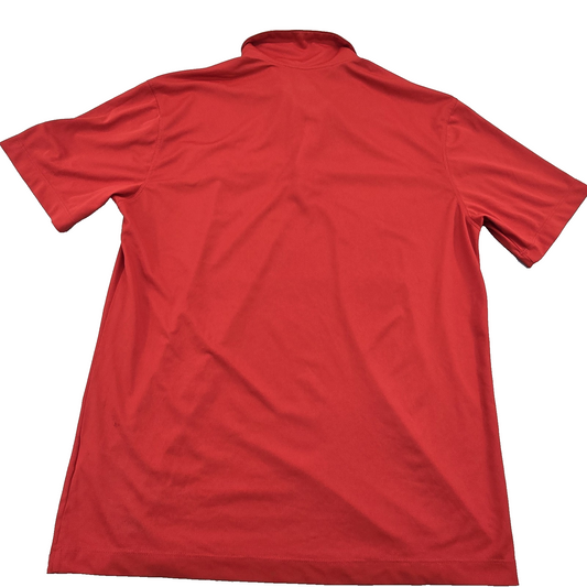 Nike Men's Red Polo Shirt – Size XL, Short Sleeve