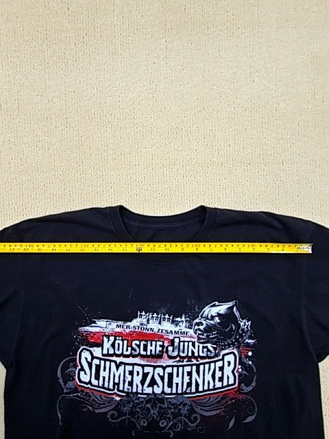 Men's XL Black Karneval Graphic T-Shirt 100% Cotton Germany