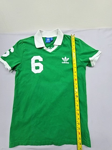 Adidas Men's Green Polo Jersey Short Sleeve Size M