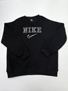 Nike Men's Black Sweatshirt – Size XL, Logo, Crew Neck