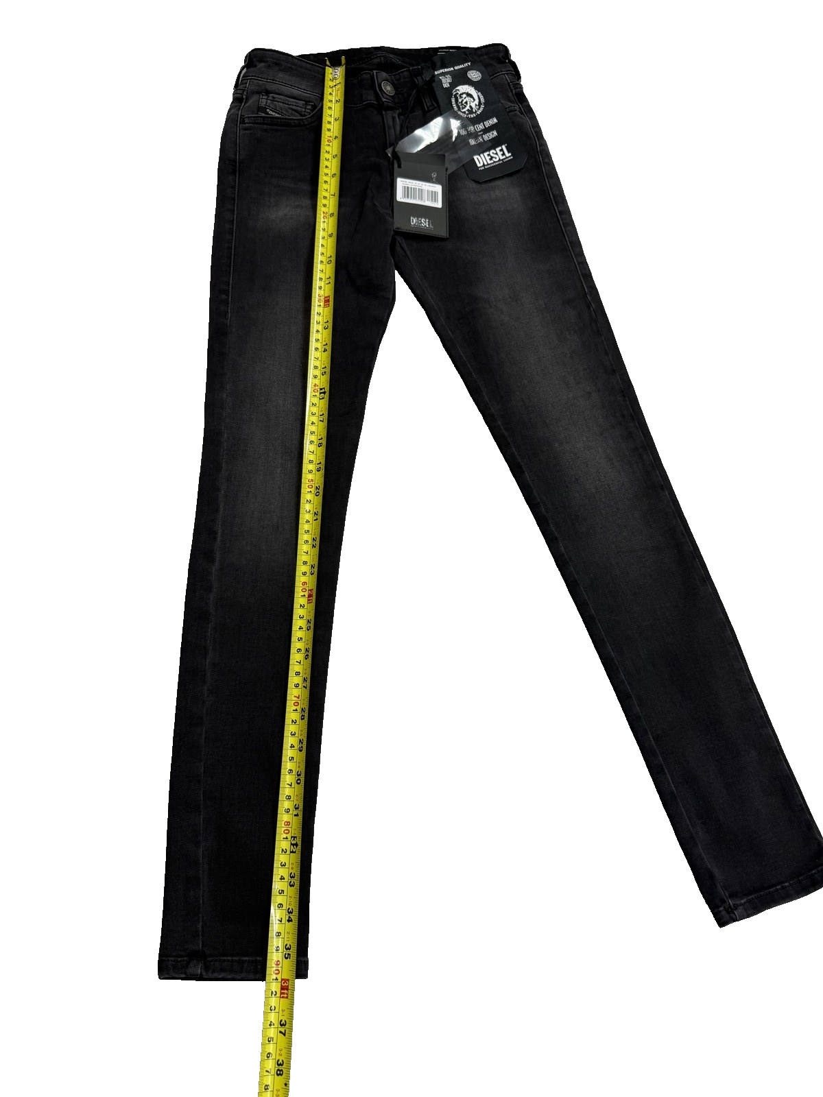 Diesel Slandy Super Skinny Women's Size 25 Black Stretch Jeans