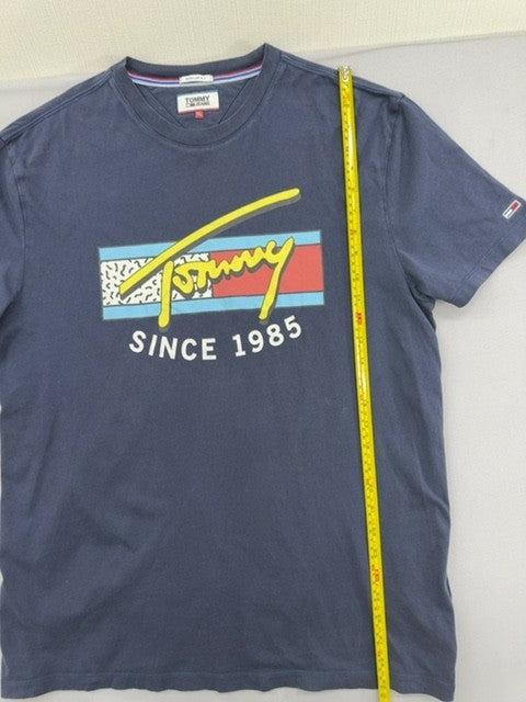 Tommy Hilfiger Navy XL Cotton Short Sleeve Crew Neck T-Shirt