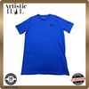 Under Armour Men's Blue T-Shirt – Size M, Logo, Short Sleeve