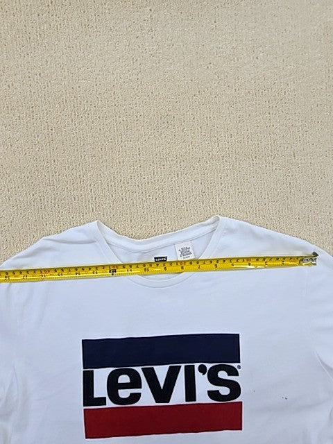 Levi's Men's XL White Short Sleeve Crewneck T-Shirt Logo