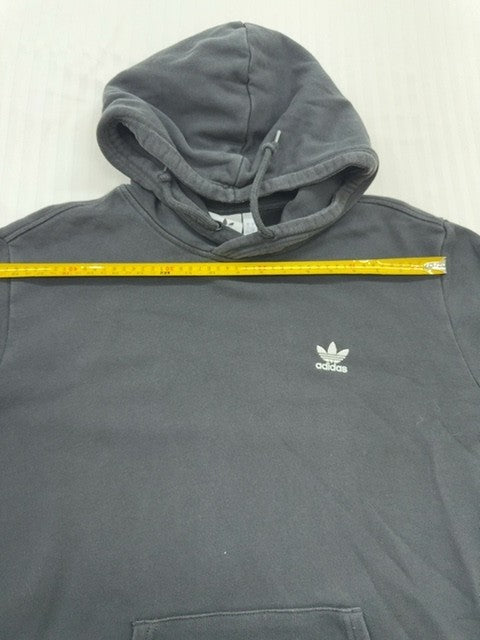 Adidas Unisex Grey Essentials Pullover Hoodie Size L