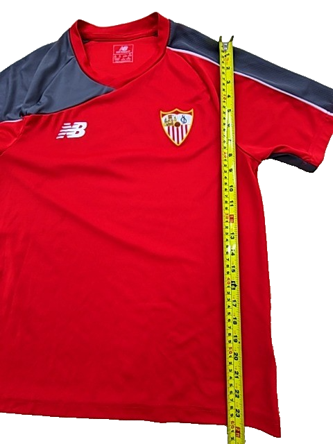 New Balance Men's Red Sevilla FC Soccer Jersey Size M Short Sleeve