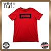 Puma Men's Red T-Shirt – Size S, Short Sleeve, Crew Neck