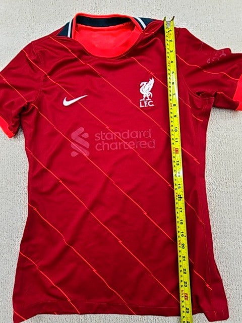 Nike Men's Red Liverpool FC Soccer Jersey Size M Dri-FIT Striped