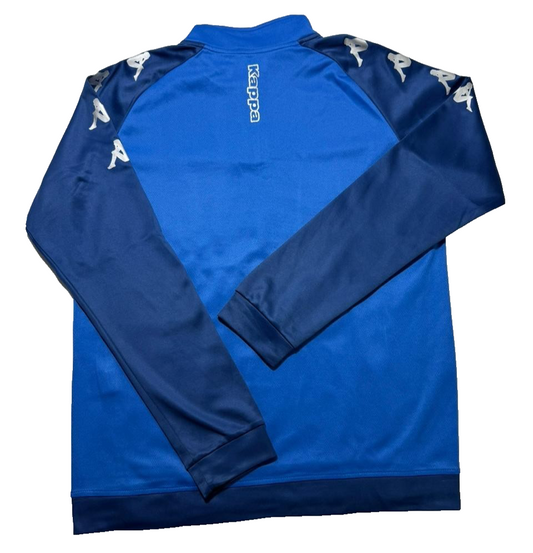 Vintage Kappa Men's Blue Top – Size L, Long Sleeve, Football – Ref DF43F