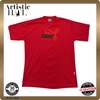 Puma Men's Red T-Shirt – Size L, Regular Fit, Short Sleeve