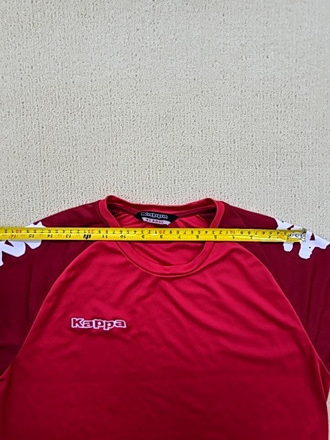 Kappa Men's Red XL Sports T-Shirt Raglan Color Block Logo