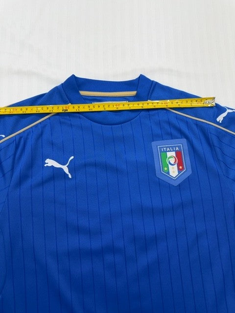 PUMA Men's Royal Blue Italy Soccer Jersey M Vintage