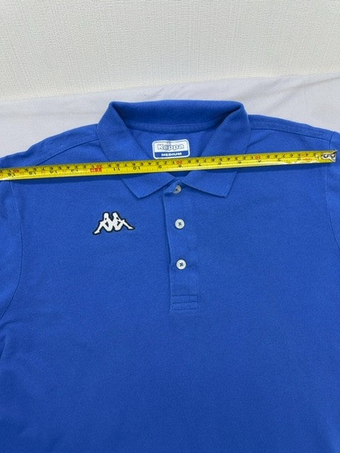 Kappa Men's Blue Cotton Polo Shirt Medium Short Sleeve Casual