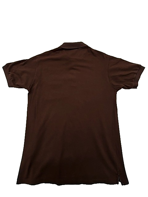 Lacoste Men's Brown Polo Shirt – Size 3, Short Sleeve, Cotton