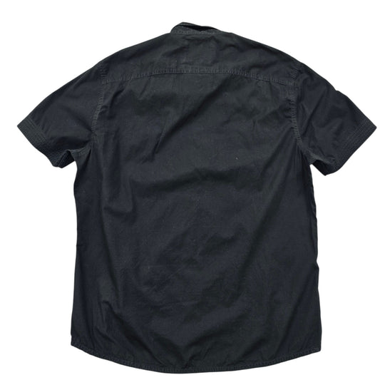 Angelo Litrico Men's Black Shirt – Size 42, Slim Fit, Short Sleeve