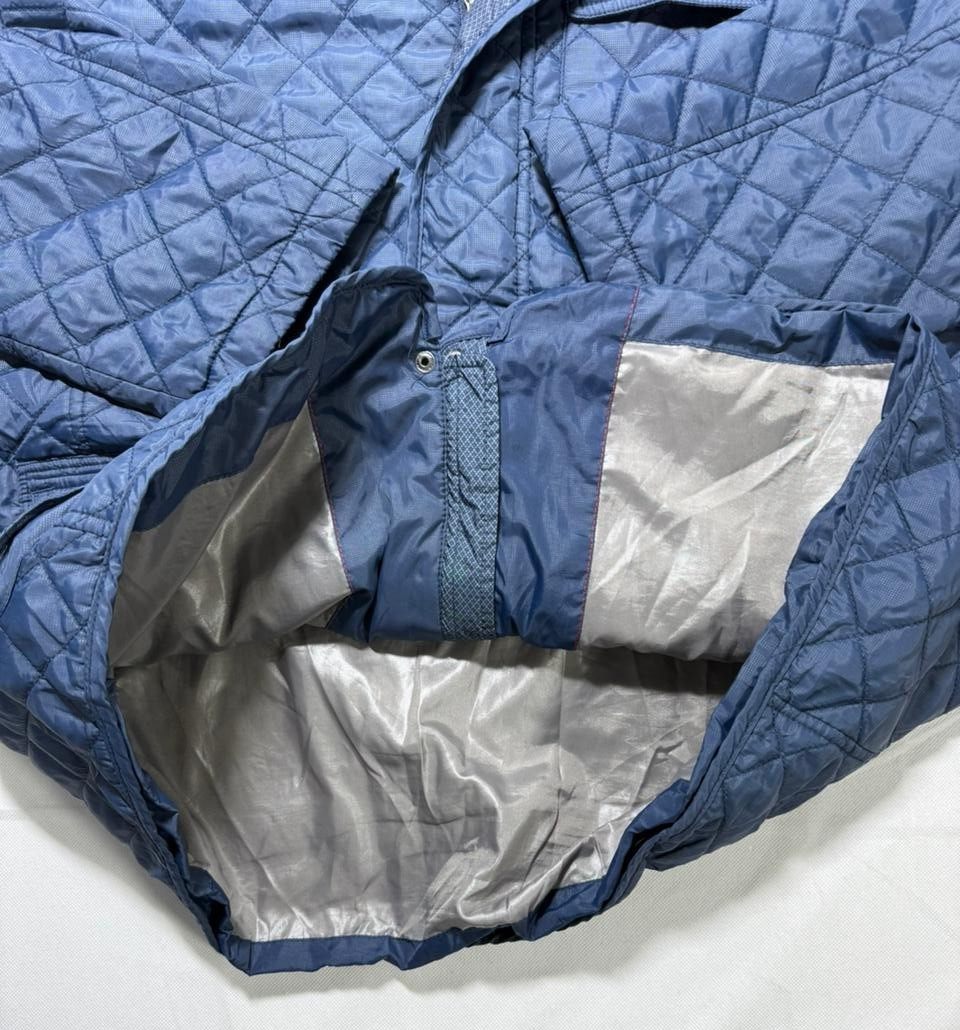 Men Sea Barrier Men's Quilted Jacket Blue L Multi Pockets