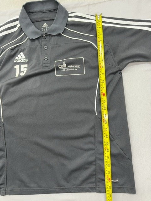 Adidas Men's Black L Polo Shirt Climacool Short Sleeve Regular