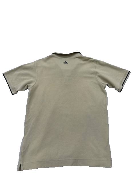 Adidas Men's Beige Polo Shirt – Size S, Short Sleeve