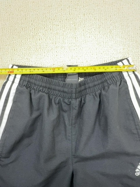 Adidas Navy 3-Stripes Track Pants L Tapered Drawstring NWT