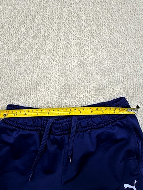 Puma Men's Navy Blue Track Jogger Sweatpants L Drawstring Relaxed