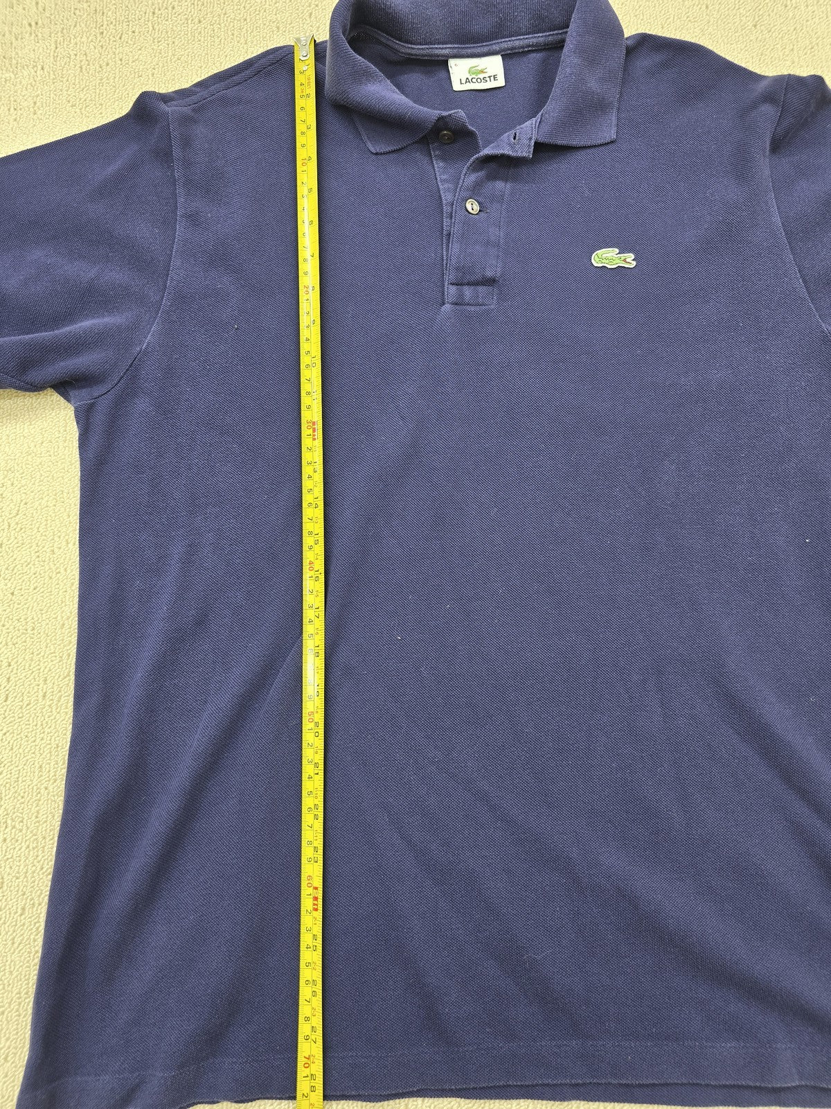 Lacoste L.12.12 L1312 Navy Long Sleeve Polo Sz 6 Cotton Pique NWT