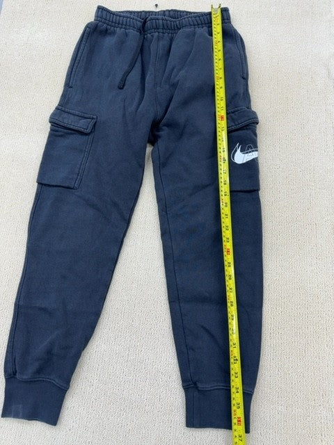 Nike Men's Navy Cargo Sweatpants Fleece Regular S