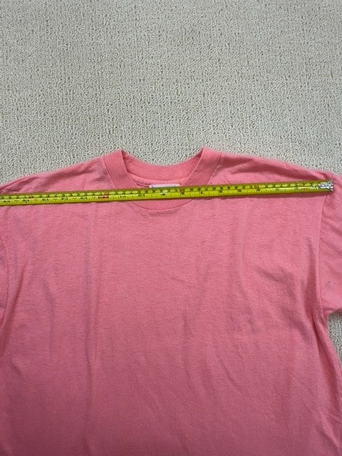 Carisma Pink Cotton Crewneck T-Shirt L Short Sleeve Unisex