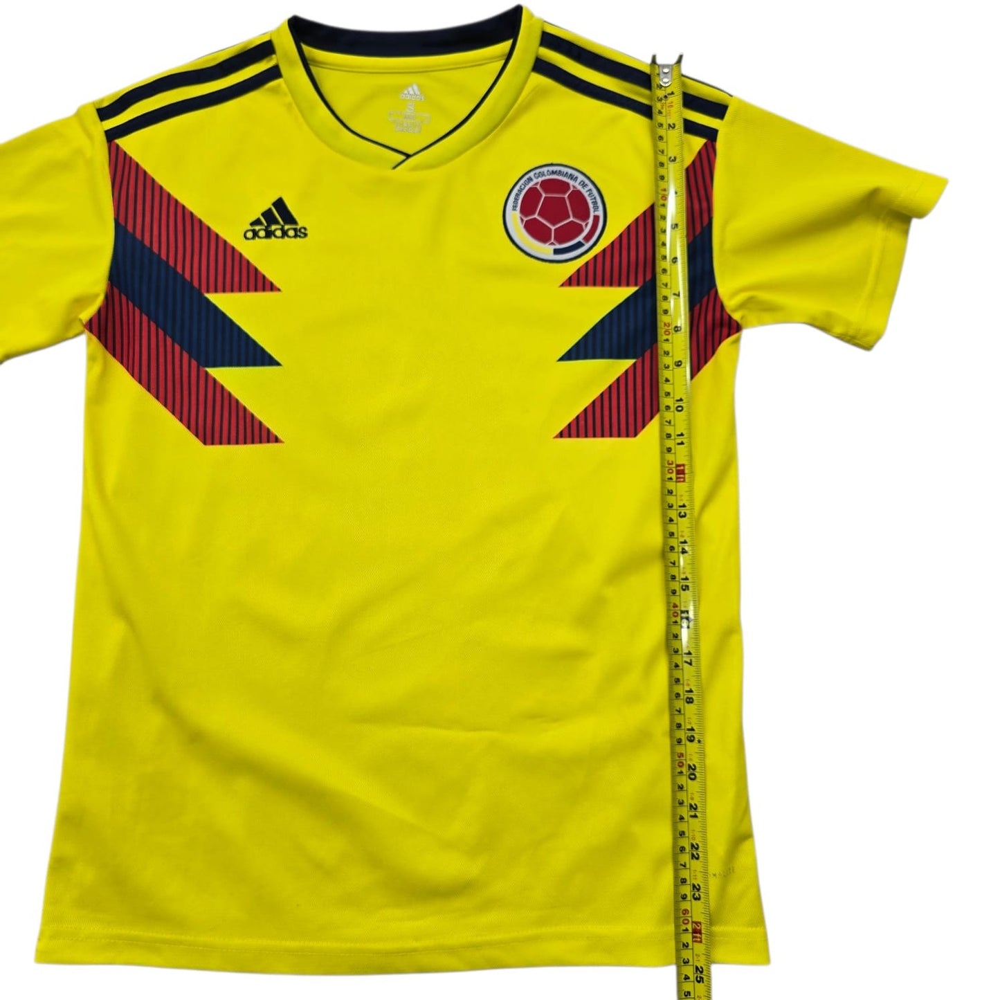 Adidas Unisex Yellow Colombia Soccer Jersey Size S New