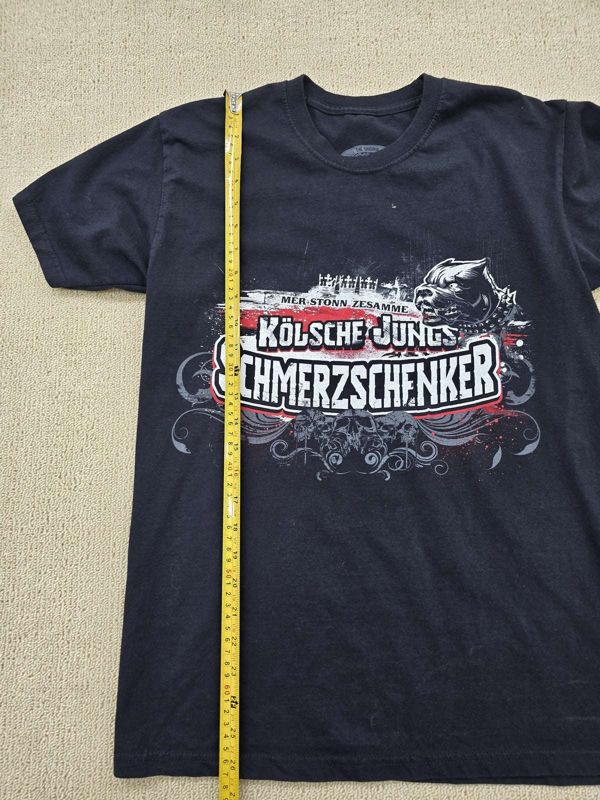 Men's M Black Oldschool Criminals Karneval Graphic Short Sleeve Tee