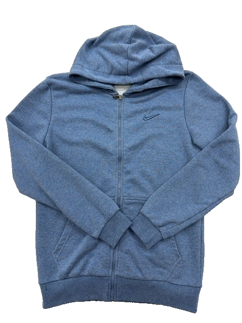 Nike Men's Blue Hoodie – Size L, Pullover, Cotton
