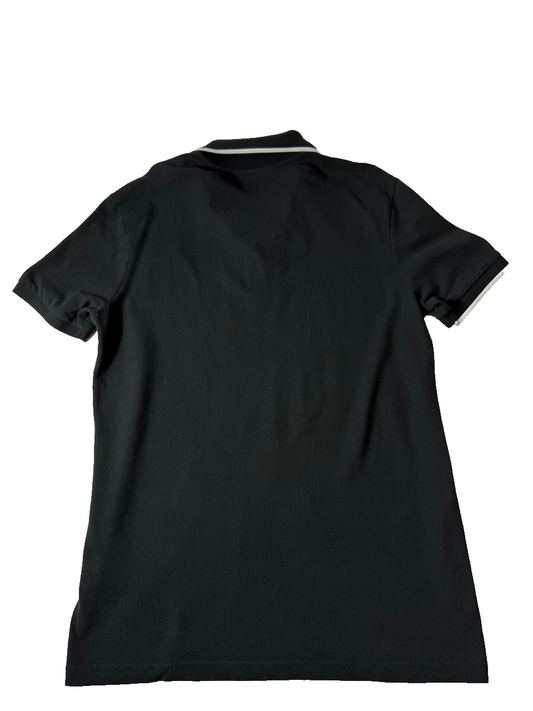 Kappa Black Polo Shirt Men's XL Short Sleeve Logo Casual Top