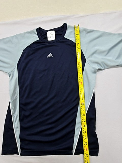 Adidas Men's Navy Light Grey Short Sleeve Crew Neck T-Shirt Regular