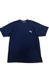 Puma Men's Navy T-Shirt – Size M, Short Sleeve, Cotton