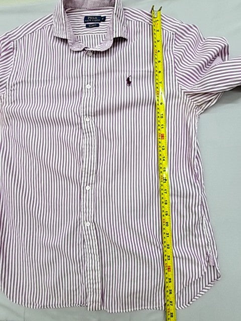 Polo Ralph Lauren Men's Purple Striped Button Down Shirt Size 12